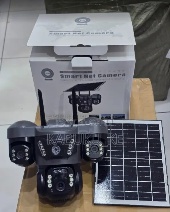 Triple Lens 4g Solar PTZ CCTV Camera With 4g Lte Sim Card Slot