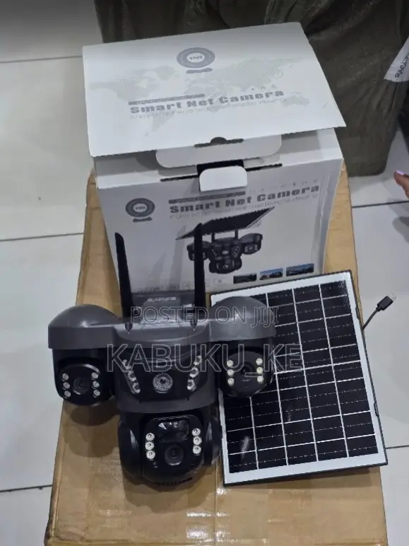 V380 Pro Vts28 3 Lens 4g Solar Outdoor CCTV Camera With Audio