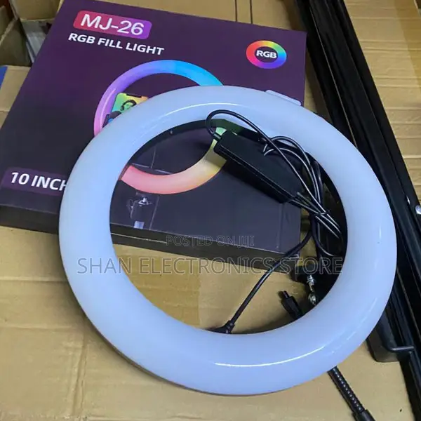 Brand New 10-Inch Multicolor 10" RGB Led Ring Light Kit With Tripod <