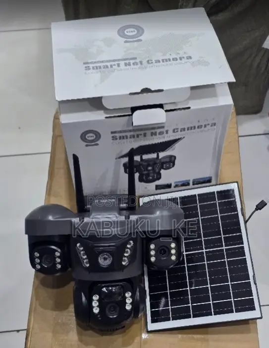 4g Solar V380 Camera Tripple Lens Hd Security