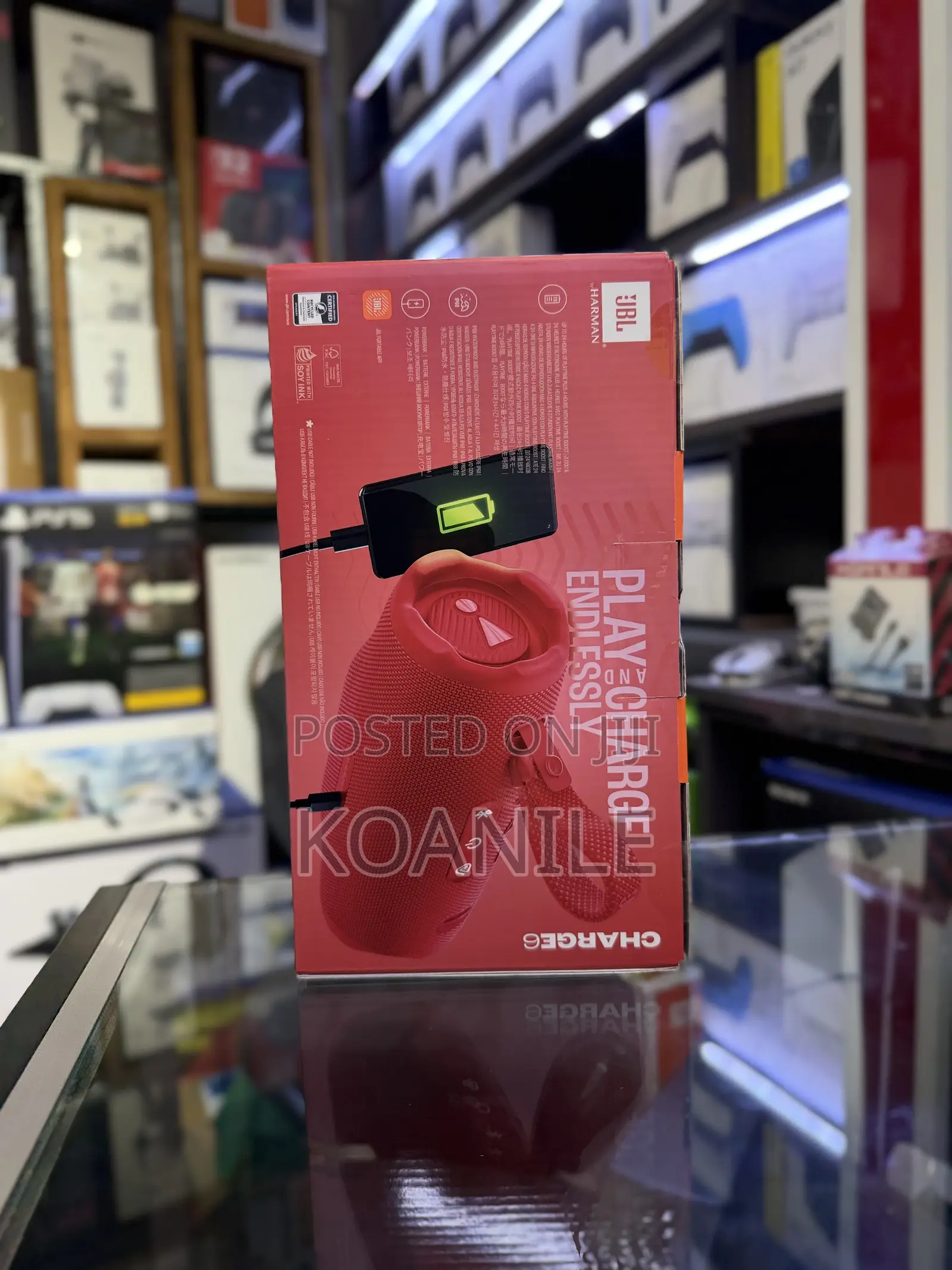 Jbl Charge 6 Portable Bluetooth Speaker - Red