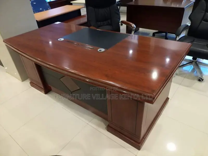 1600mm Mahogany Imported Boss L-Shape Table