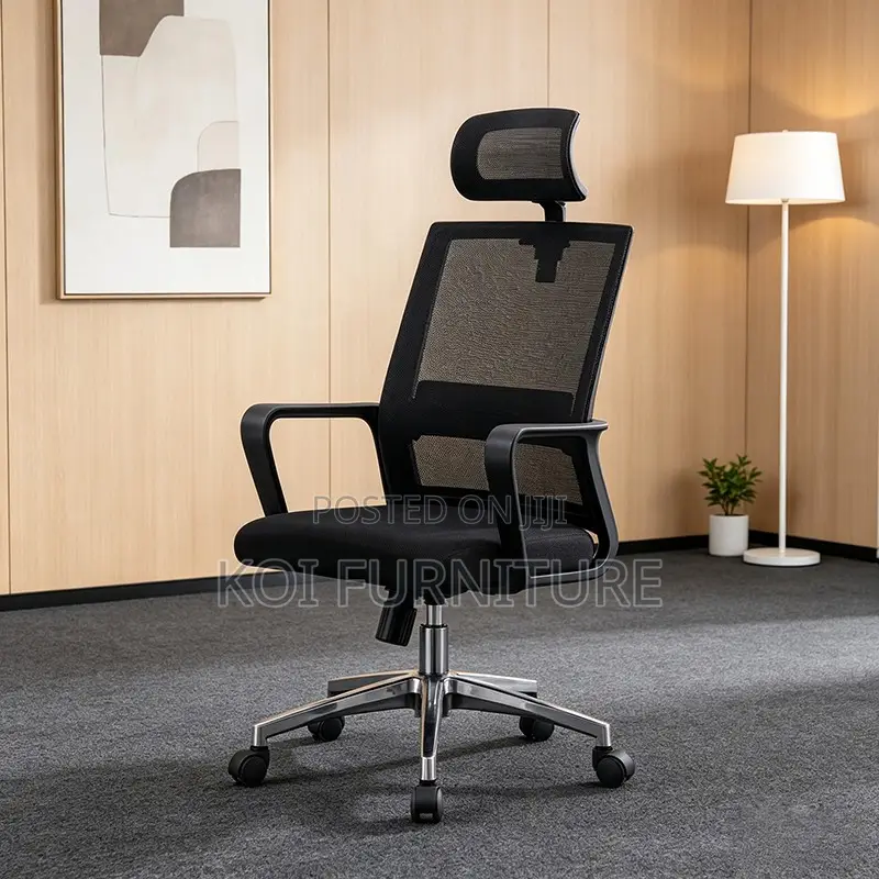 Office Chair : Modern Black Ergonomic Mesh Office Chair