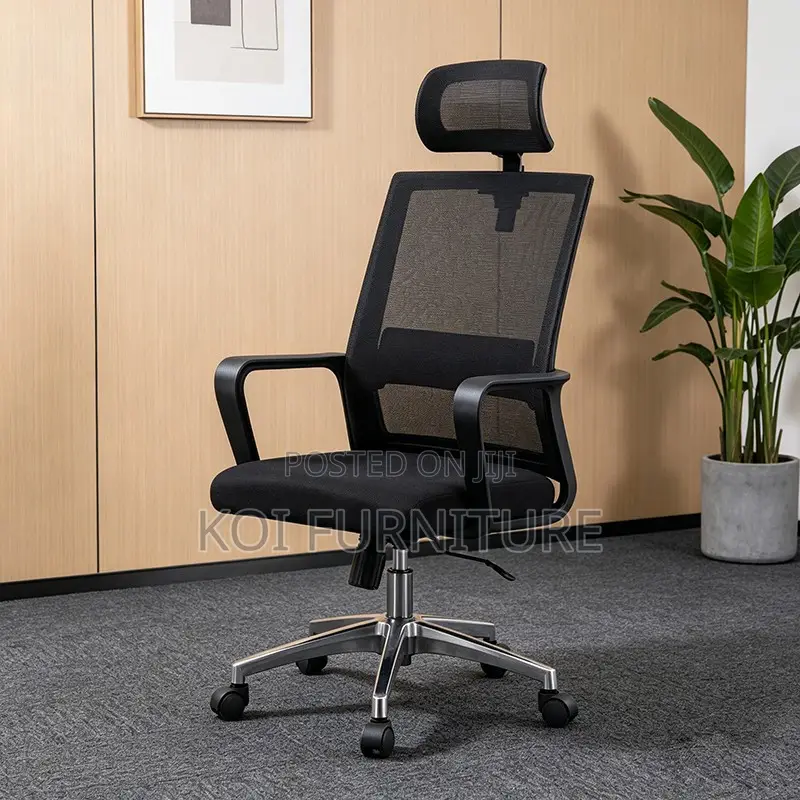 Office Chair : Modern Black Ergonomic Mesh Office Chair