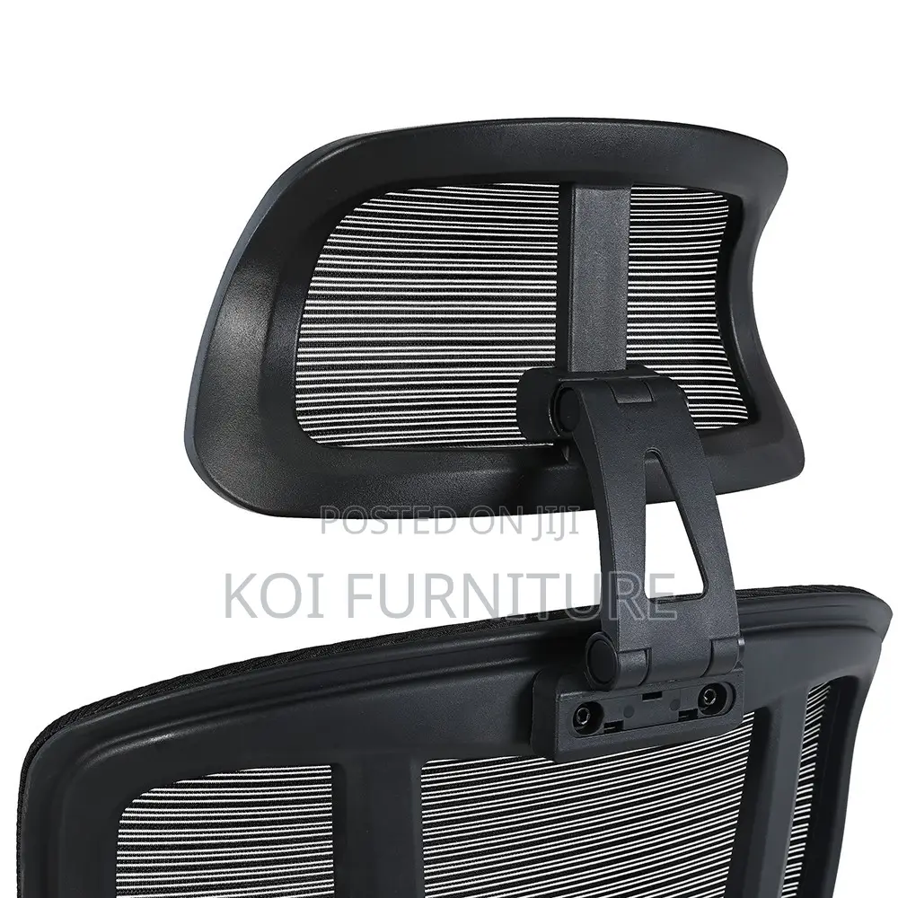 Office Chair : Black High-Back Ergonomic Office Chair
