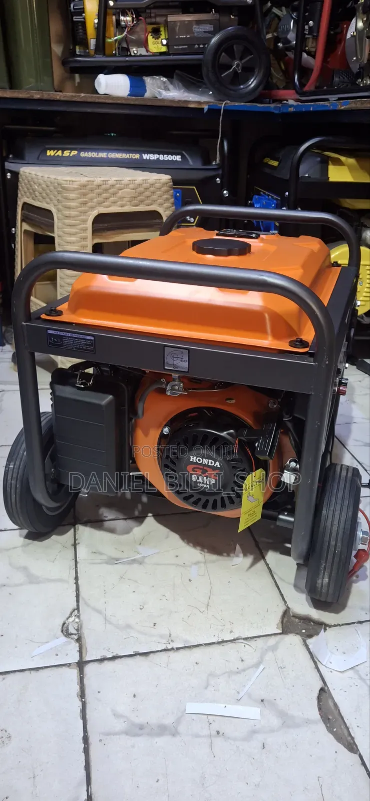 Honda 7.5kva Petrol Generator With Wheels and Keystart