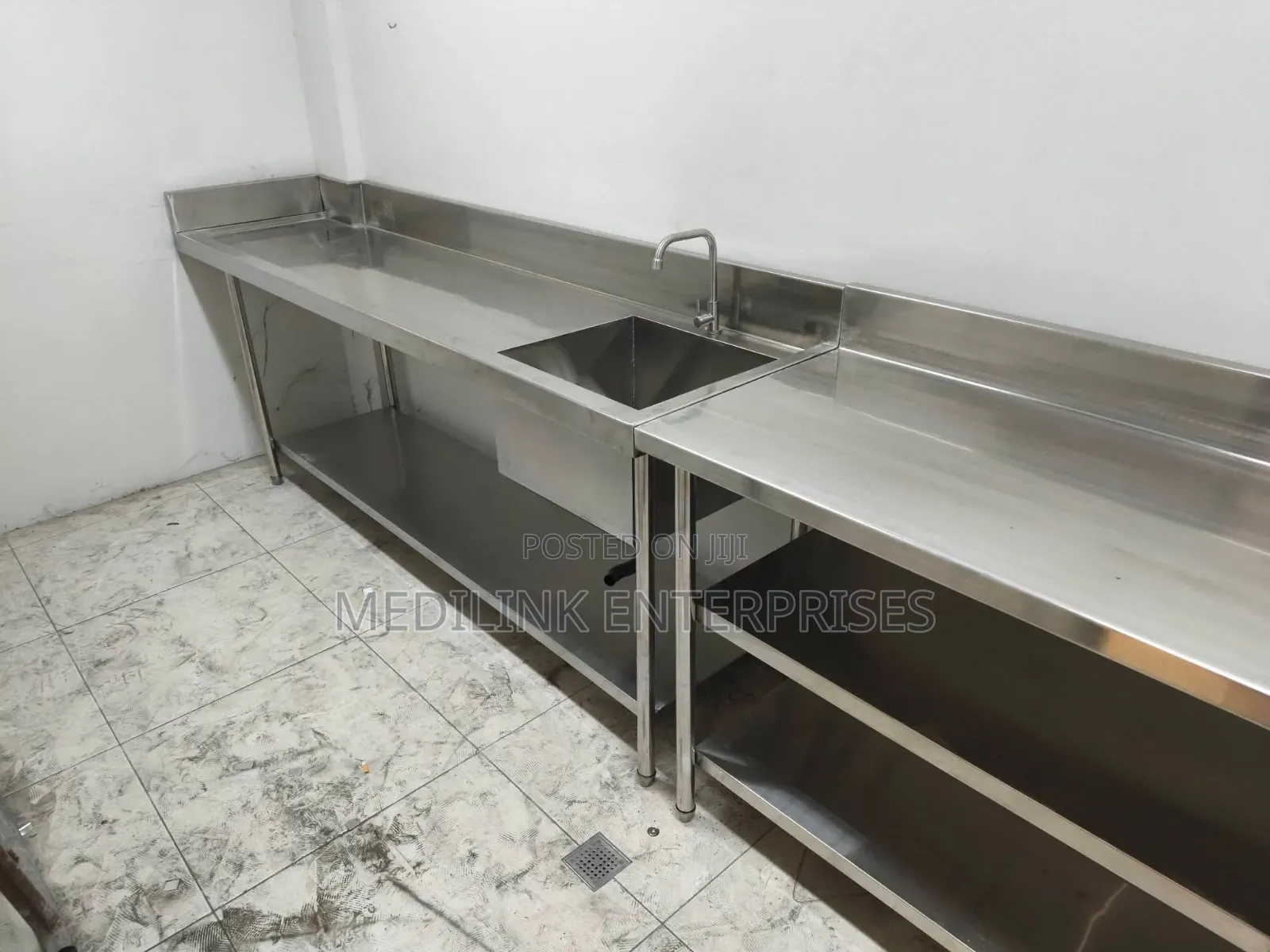 Wall Strain Ss 304 Stainless Steel Commercial Kitchen Sink
