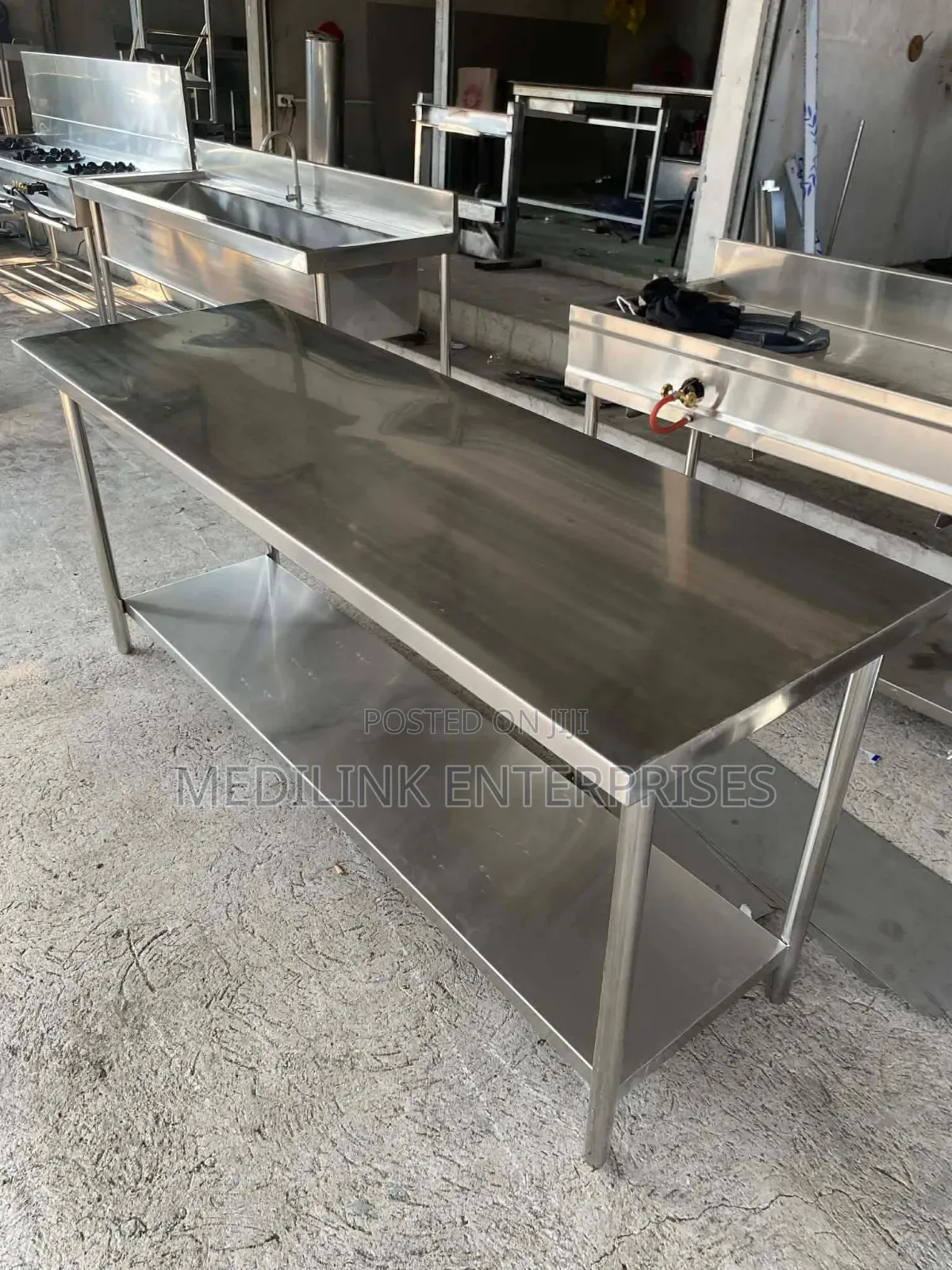 Package Working Preparation Stainless Steel Table 5"2ft
