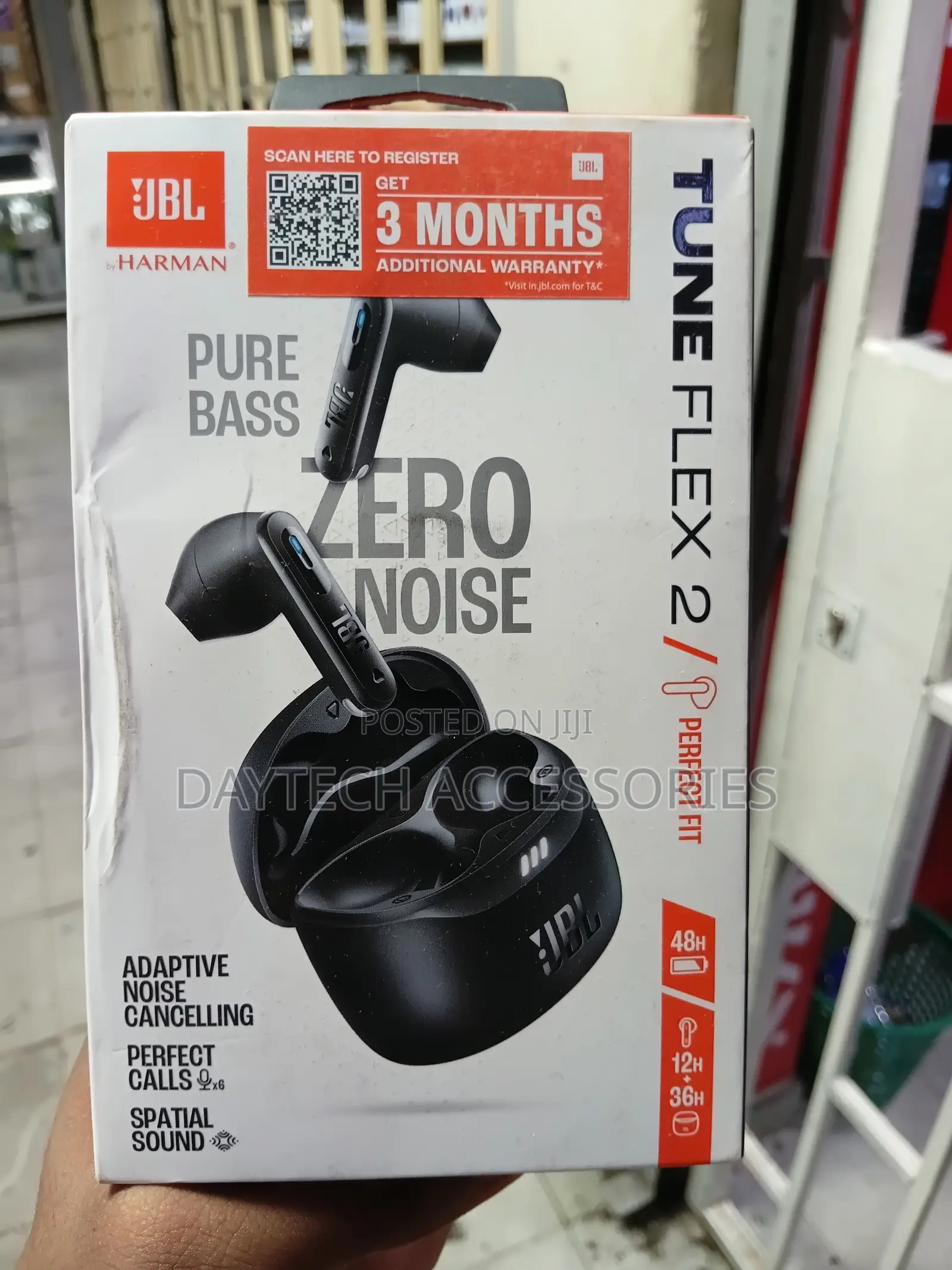 Jbl Tune Flex 2 True Wireless Noise Cancelling Earbuds - Black