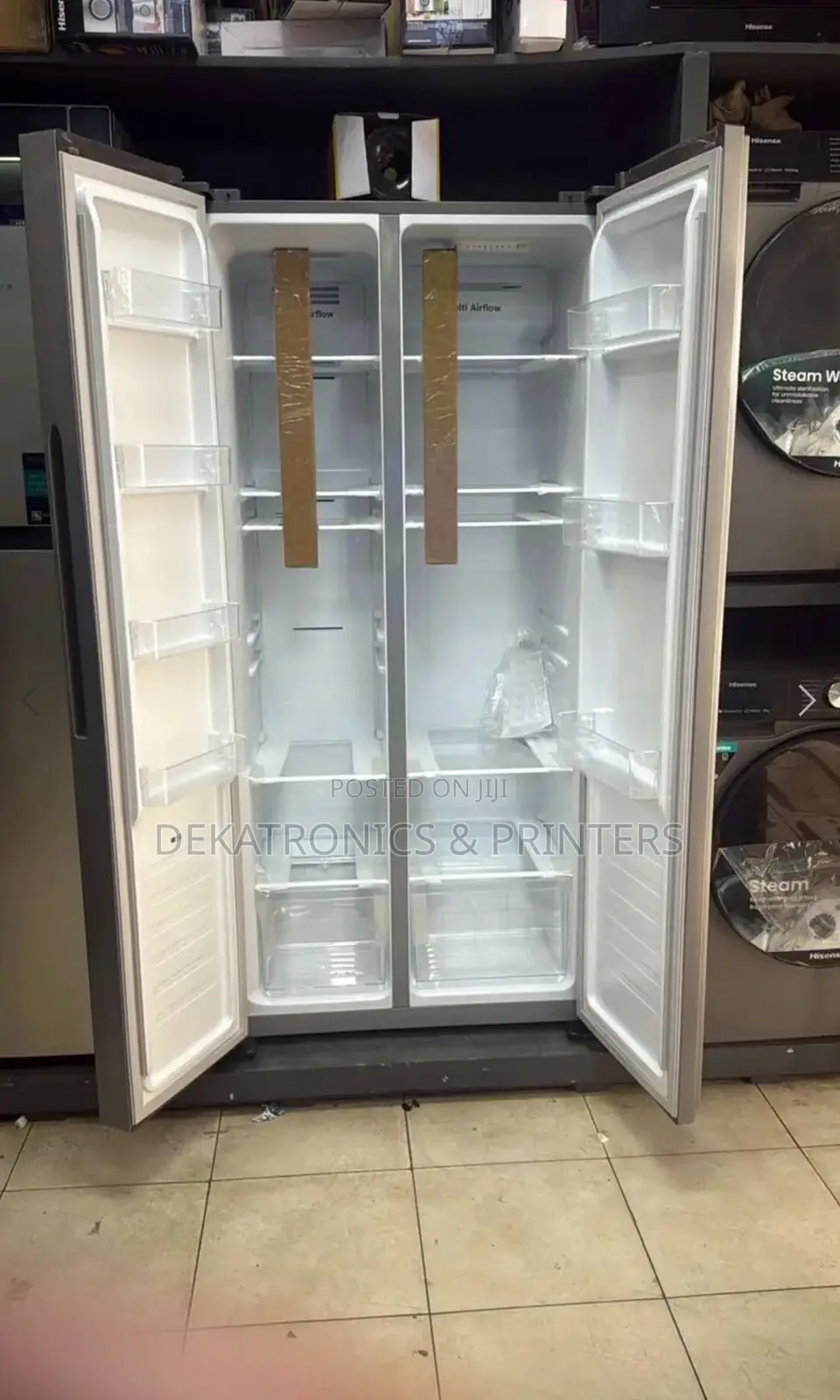Hisense 434 Liters Side by Side Fridge (Ref441dr) With Inverter