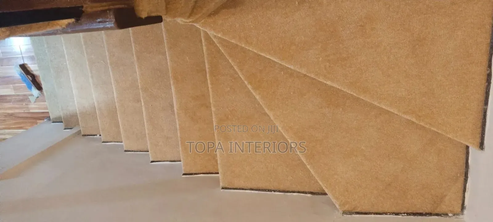 Beige Stairs Wall