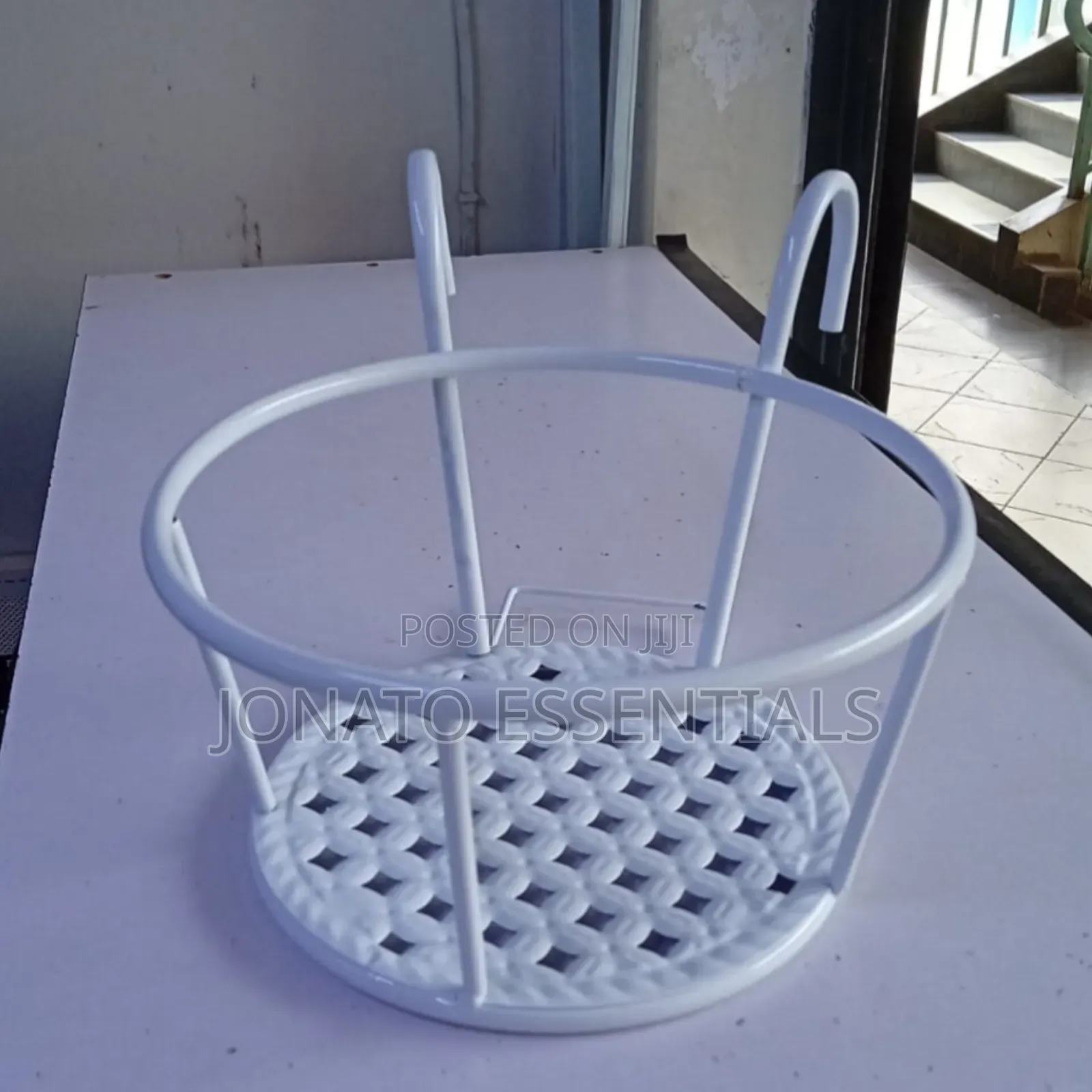 2pc Hanging Balcony Plant Holder Railing Flower Pot Stand