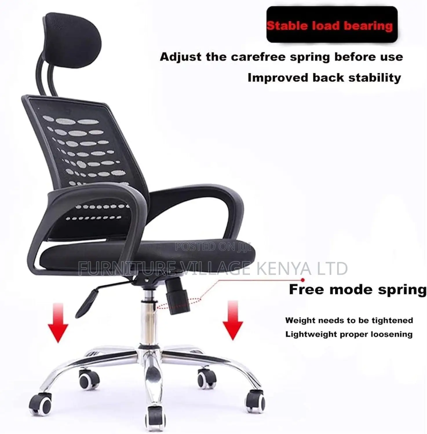 Ergonomic Executive Office Chair With Backrest