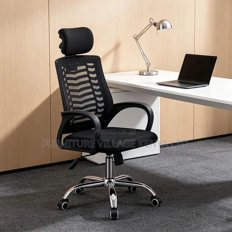 Swivel Staff Ergonomic Study Chair With Headrest