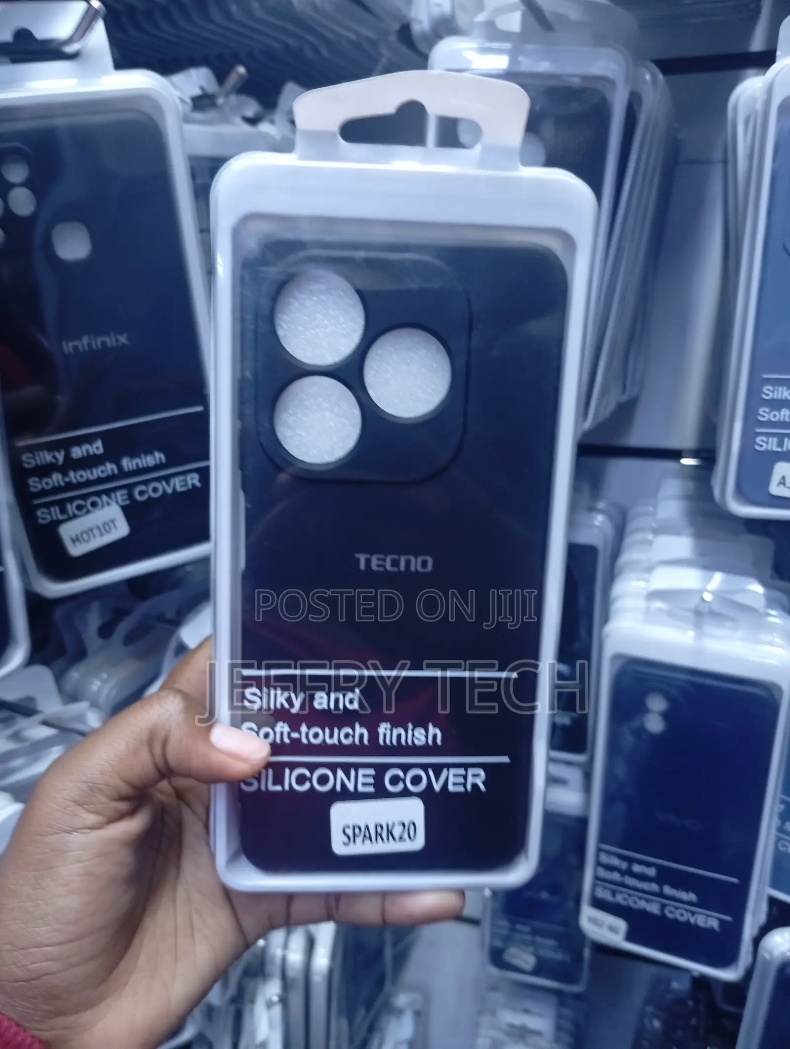Tecno Spark 20 Silicone Phone Cover Featuring a Silky, Soft-Touch