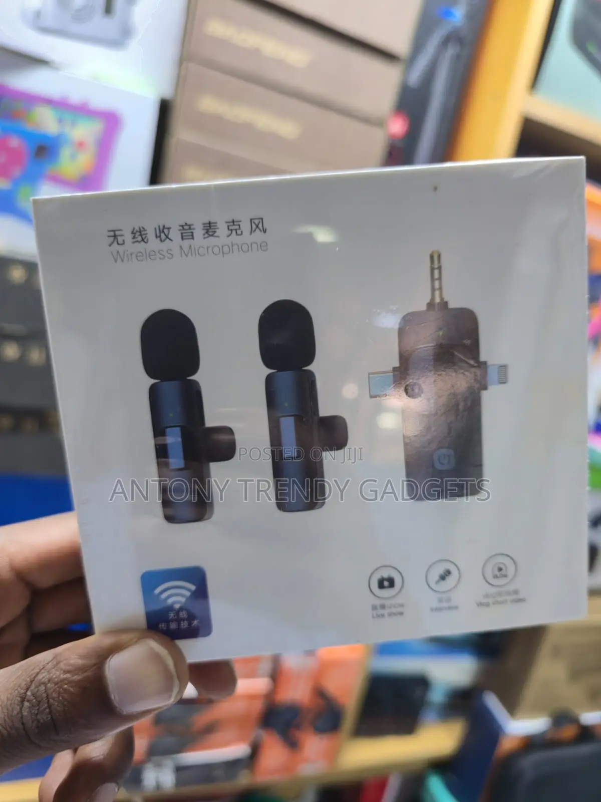  3-in-1 Wireless Lavalier Mic Noise Reduction System