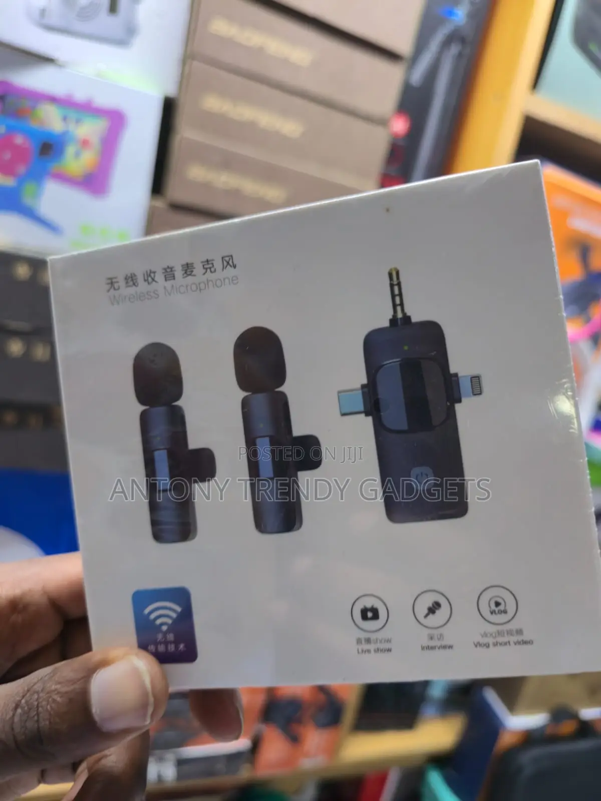  3-in-1 Wireless Lavalier Mic Noise Reduction System