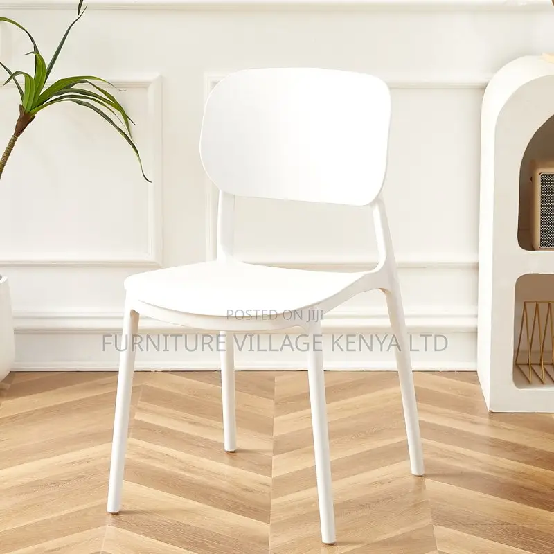 Outdoor Modern Stackable Dining Armless Chair