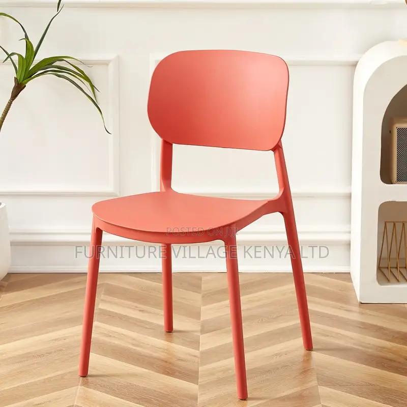 Outdoor Modern Stackable Dining Armless Chair