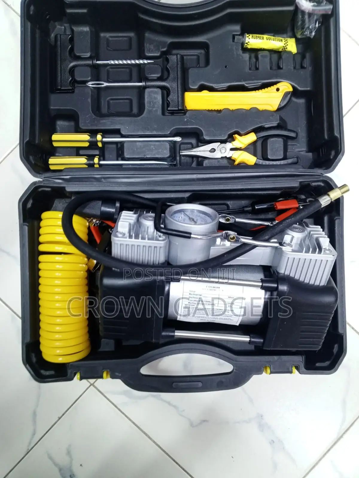 12v Car Tire Pump Repair Kit Fast Inflation Compressor