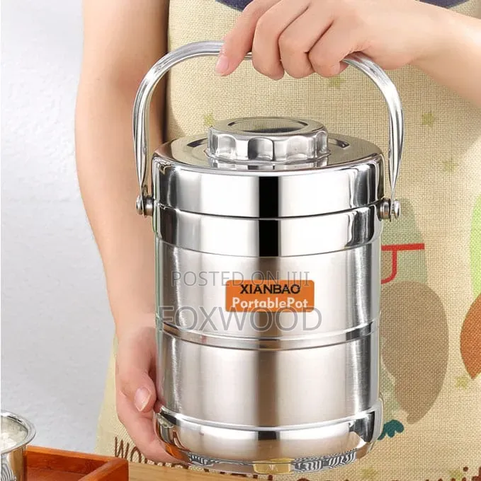 1.4l Stainless Steel 3in1 Food Flask Lunchbox