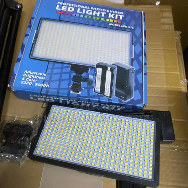 Led-416 Bi-Color Professional Video Light –416 Leds, DSLR/Camera Use
