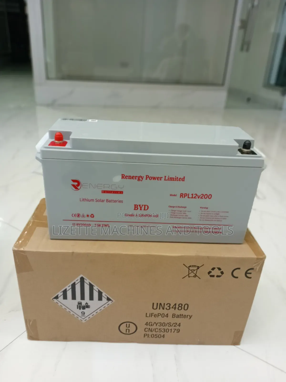 Renergy 200ah Lithium Battery 12v, 2.56kwh