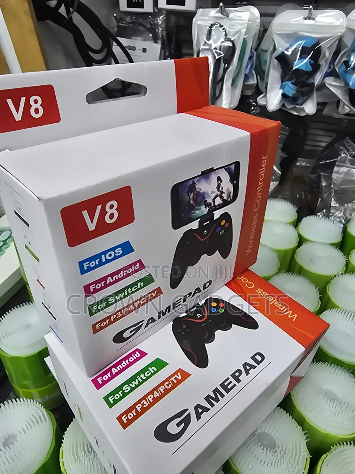 V8 Wireless Bluetooth Gamepad Controller for Pc Android Ios