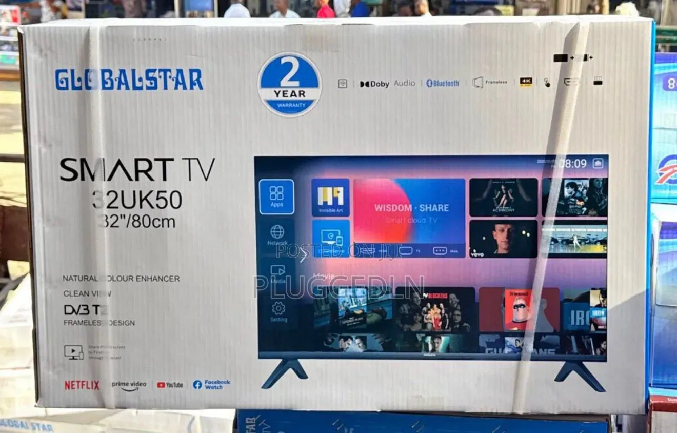 Globalstar 32-Inch Frameless Smart Android TV