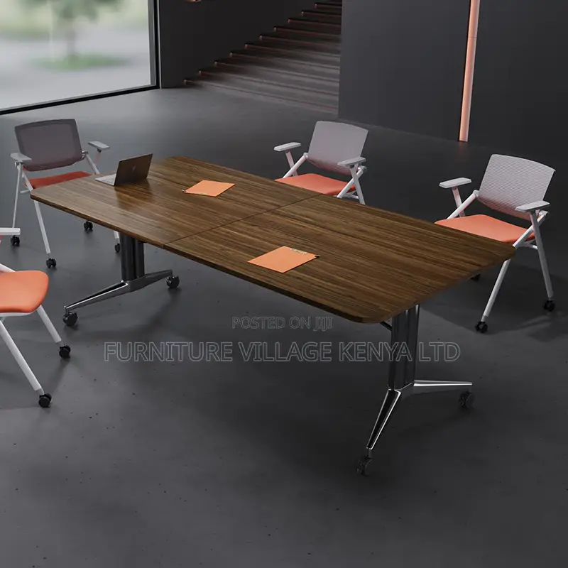 Imported Wooden 240cm Folding Boardroom Table