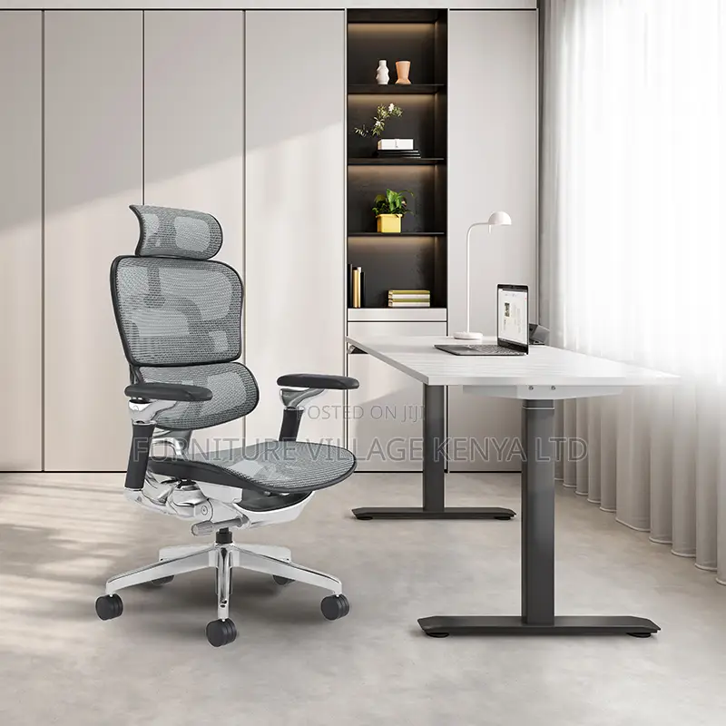 White Full Mesh Ergonomic Adjustable Office Task Chair