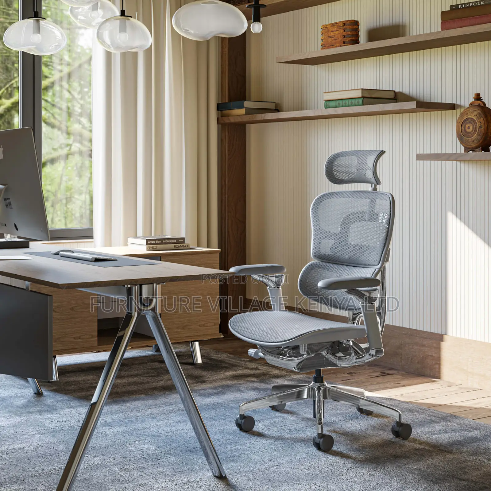 White Full Mesh Ergonomic Adjustable Office Task Chair