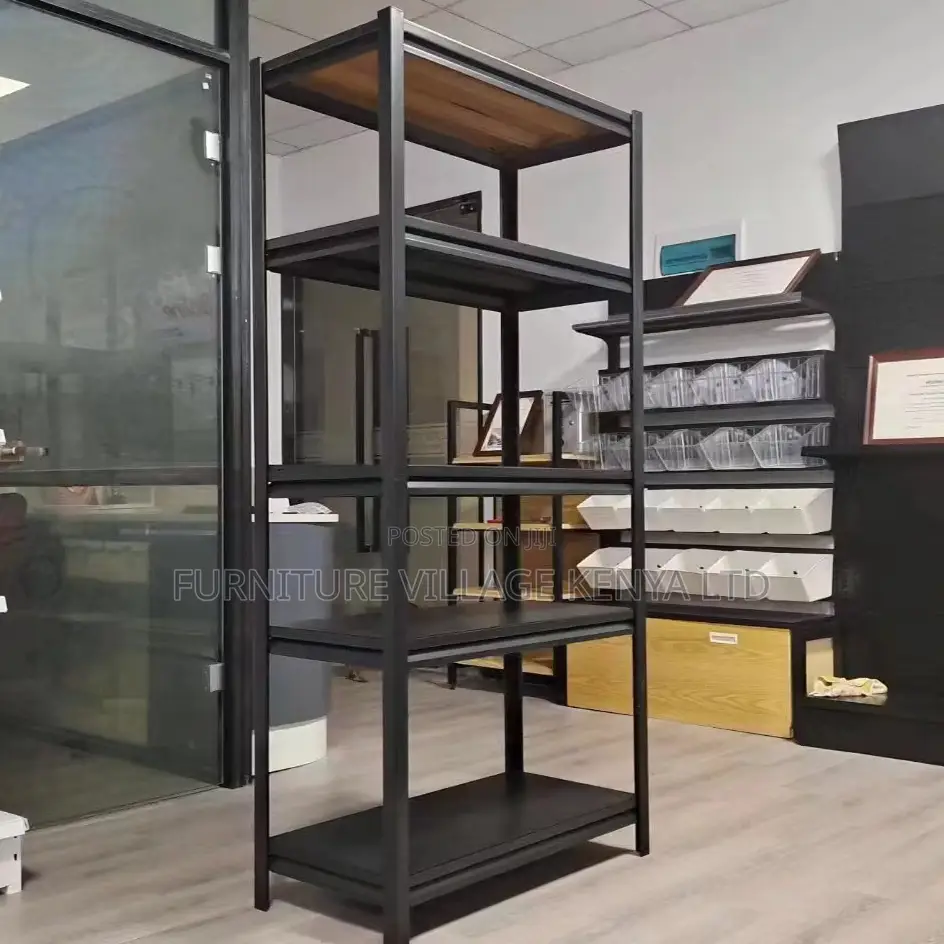 5-Tier Metallic File Shelving Office Rack