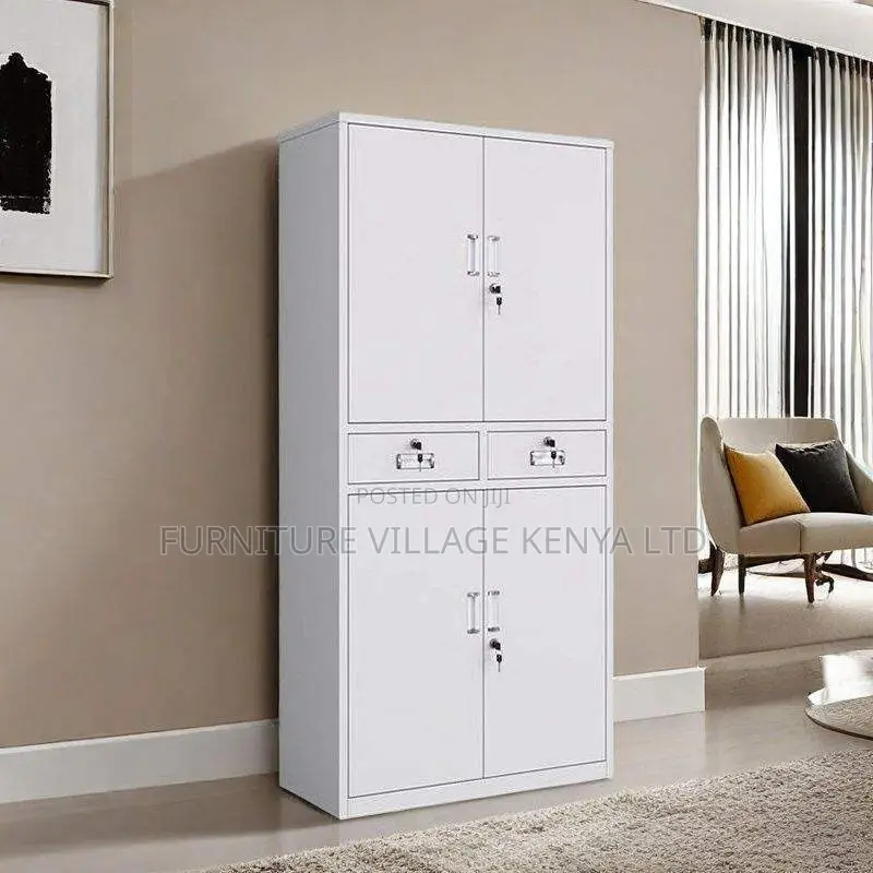 4-Door Full Steel File Cabinet With Centre Drawers