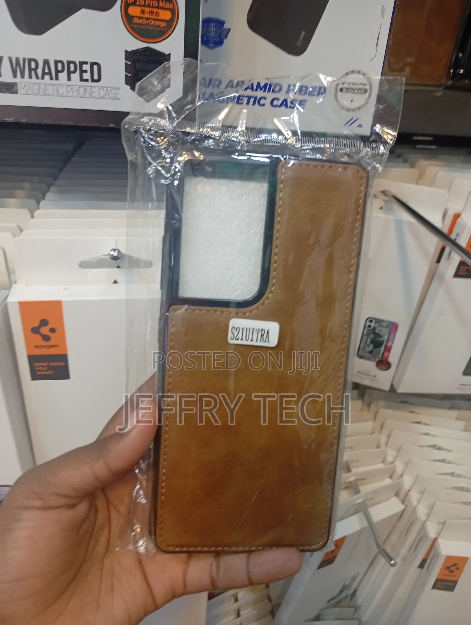 Samsung Galaxy S21 Ultra Luxury Leather , Scratch Resistant Cover