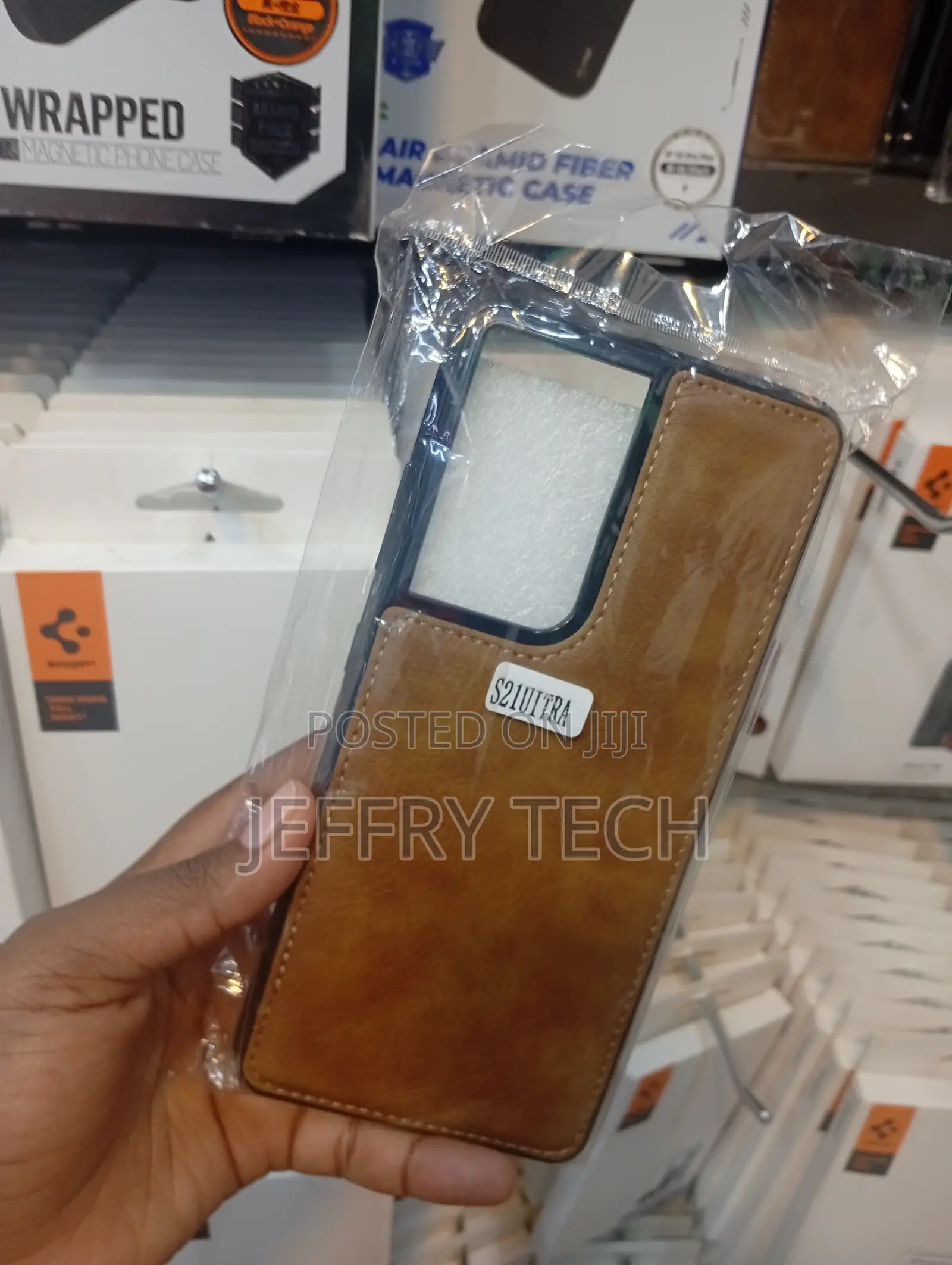 Samsung Galaxy S21 Ultra Luxury Leather , Scratch Resistant Cover