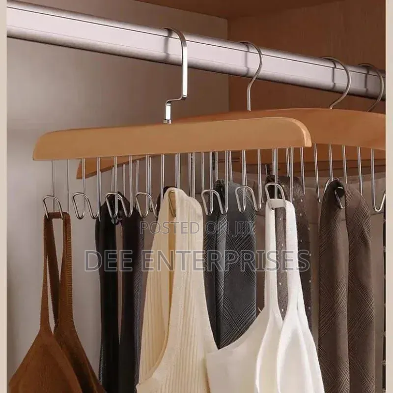 Wooden Plank 8 Hook Hanger