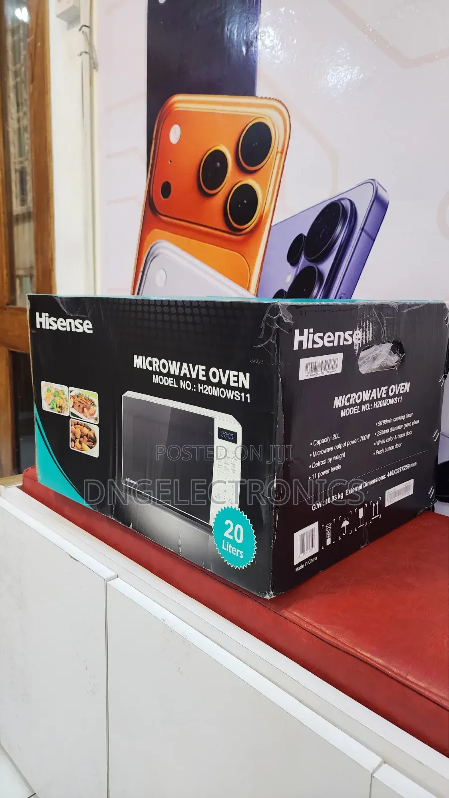 Hisense Microwave Oven 20 Litres H20moms11-White
