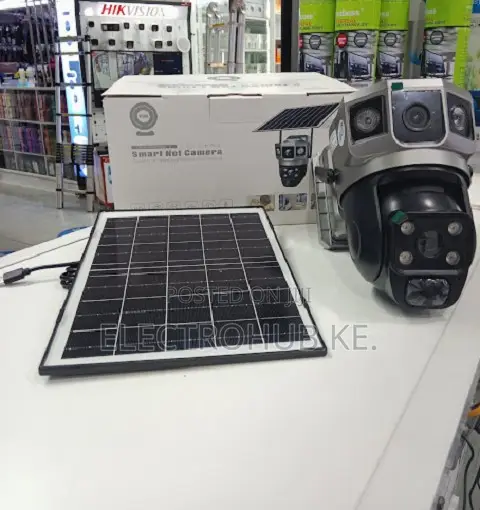 4g V380 Wireless Solar Security Camera Dual Lens Outdoor