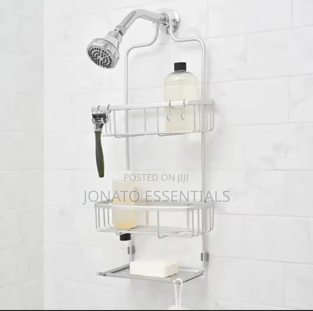 Aluminum Shower Caddy Bathroom Organizer Rack 3-Tier Shower Organizer
