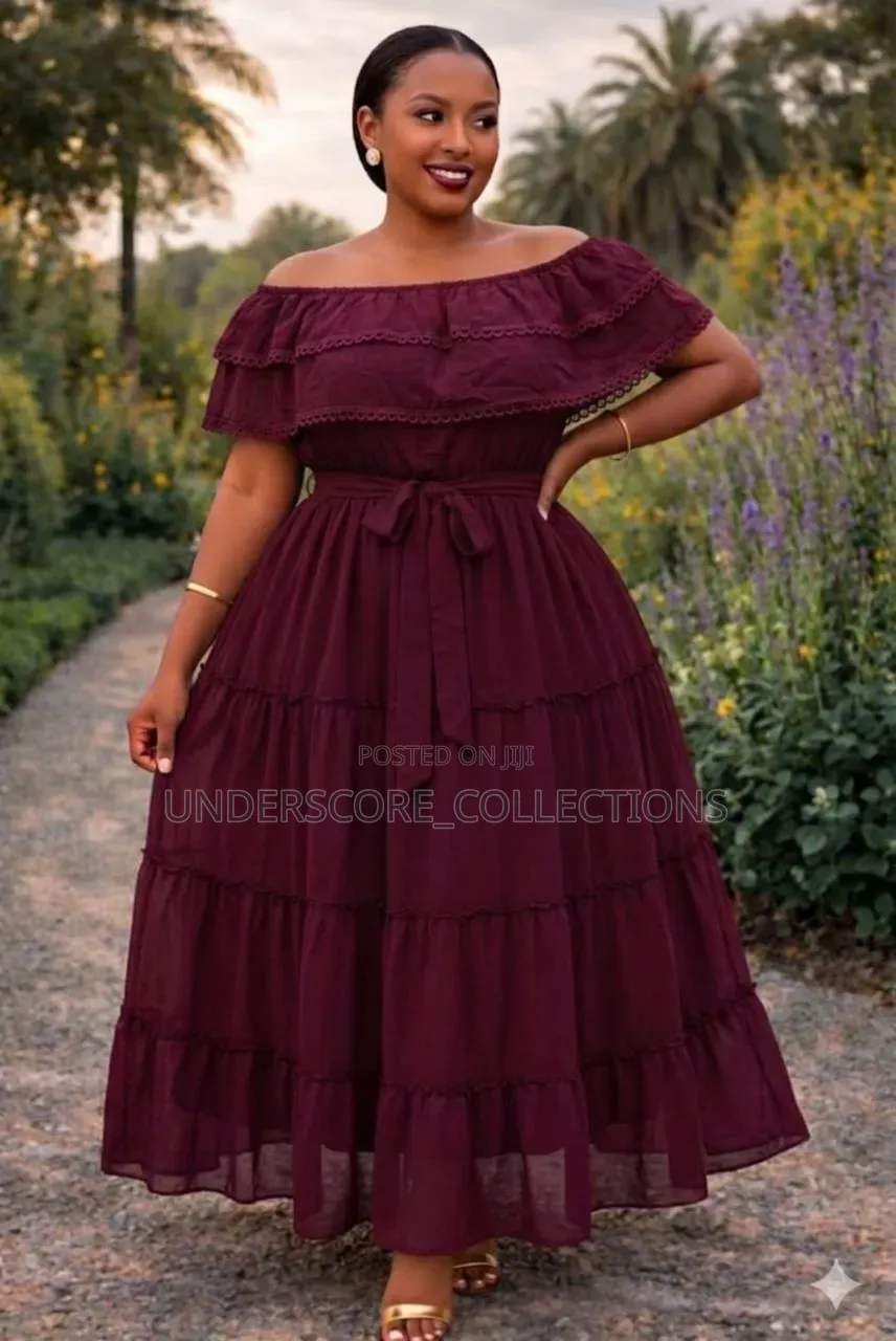 Ladies Light Weight Off Shoulders Maxi Dresses
