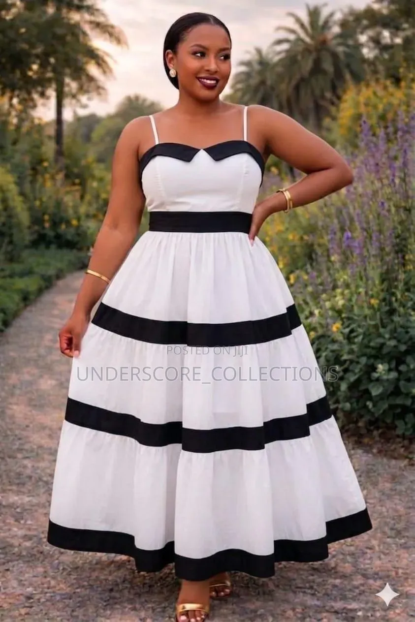 Spaghetti Stripped Maxi Dresses