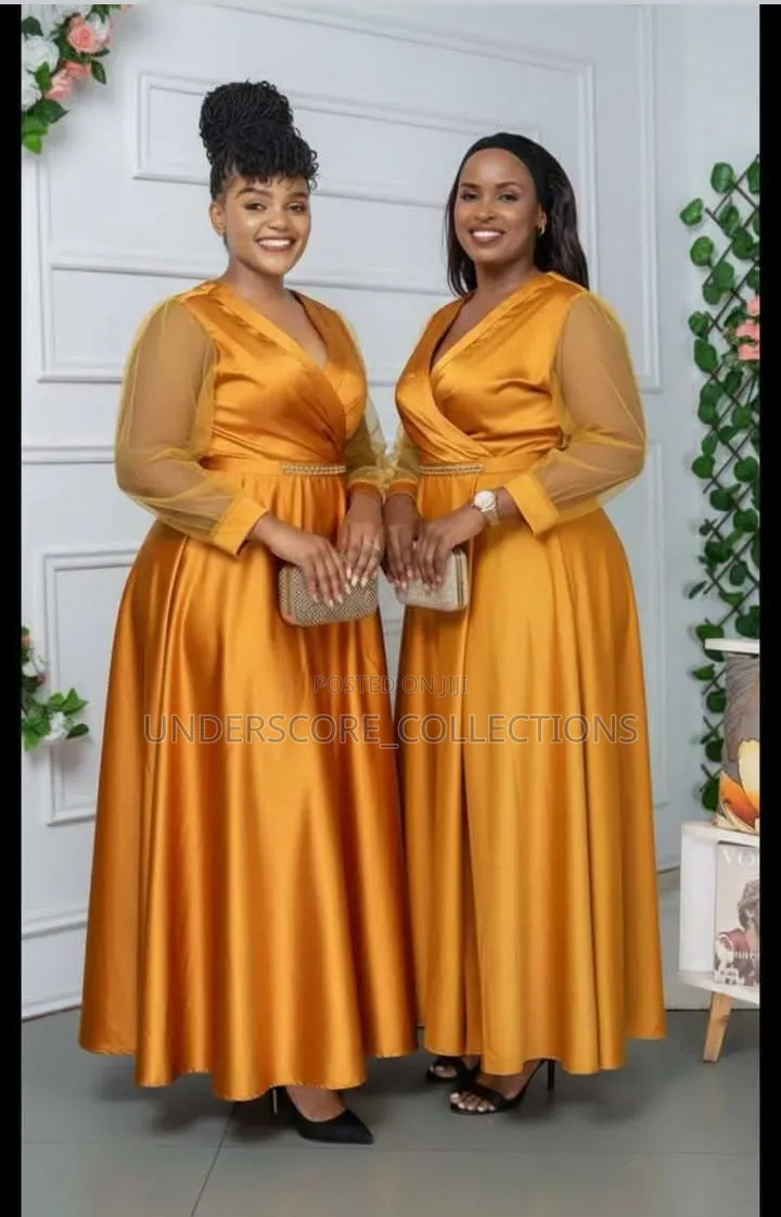 See Through Arms Maxi Dresses for Functions