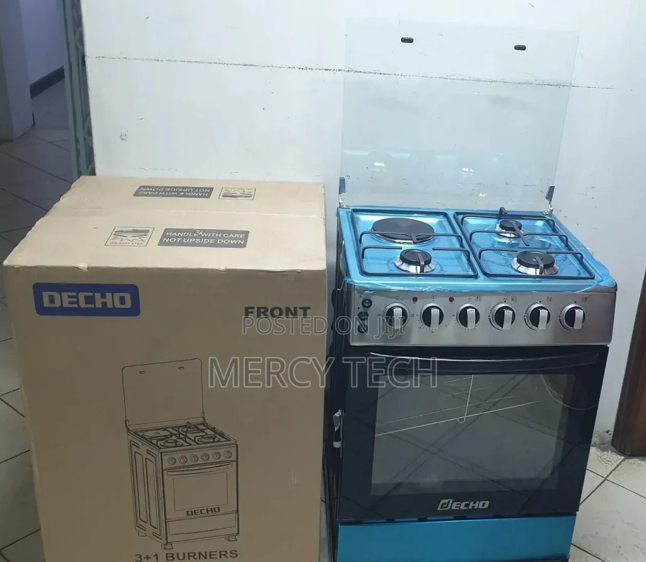 Decho 60*60 3+1 Burner Gas Electric Cooker With Oven