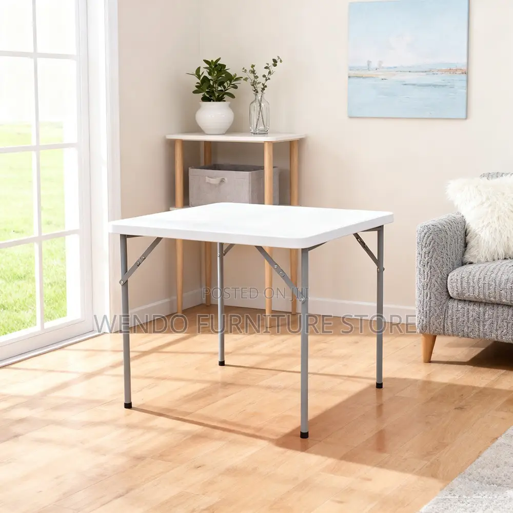 Home Tables; Foldable White Outdoor Picnic Tables