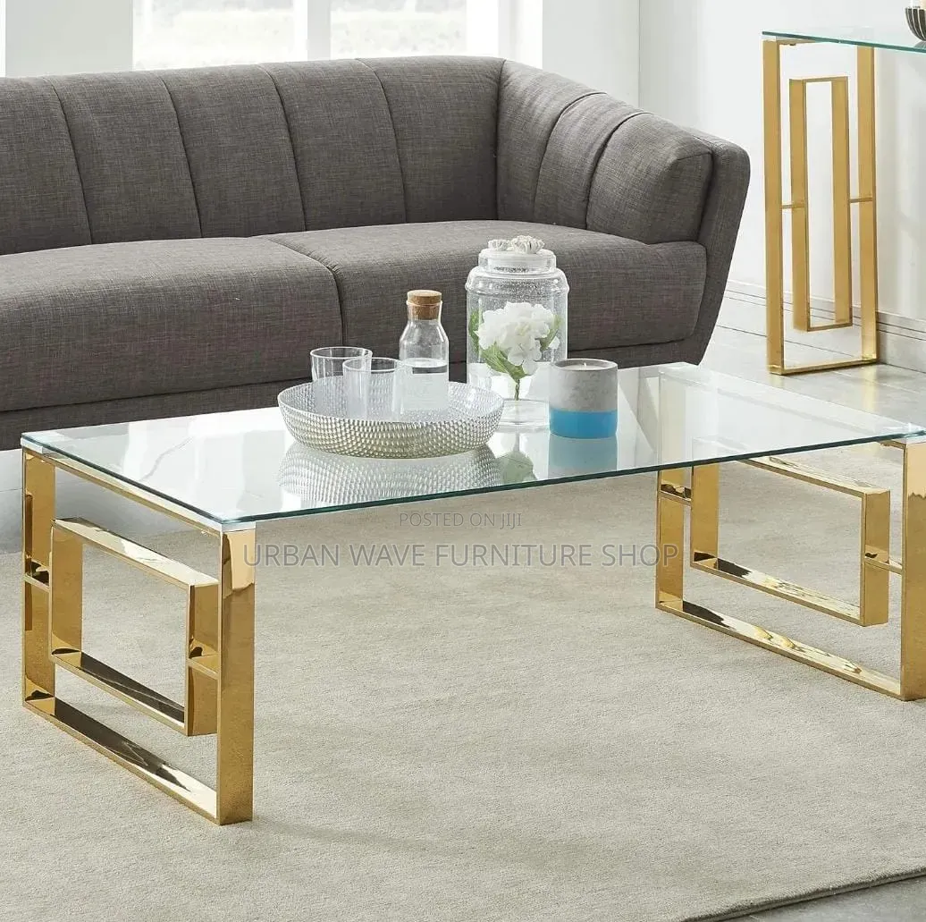 Rectangular Shape Glass Centre Coffee Table