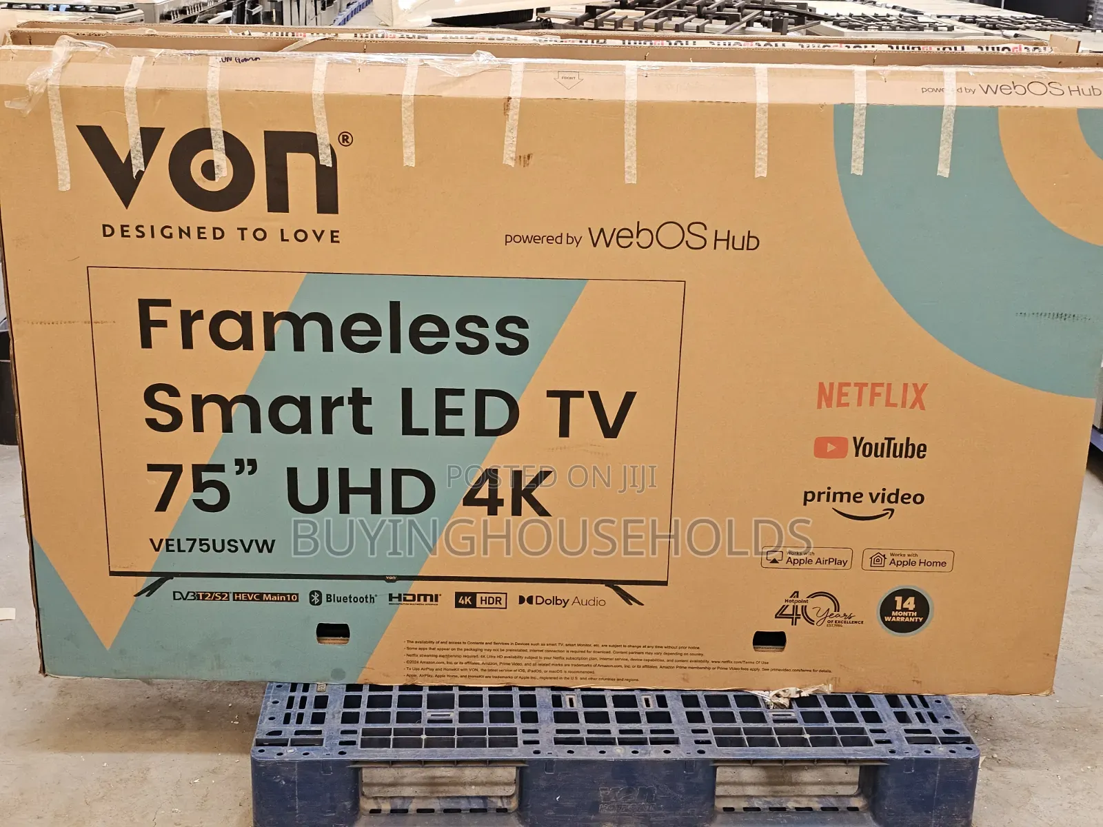 Von 75" Frameless Smart Tv Webos