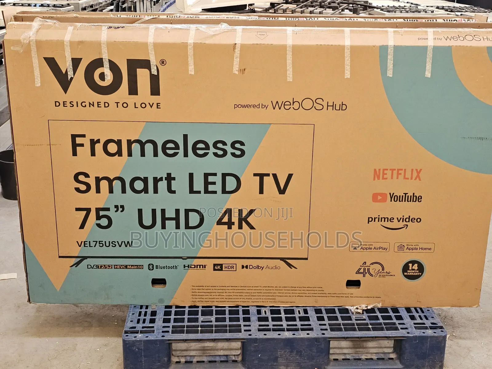 Von 75" Frameless Smart Tv Webos