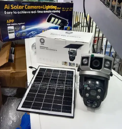 V380 Dual Camera 4g Solar Powered Surveillance Camera