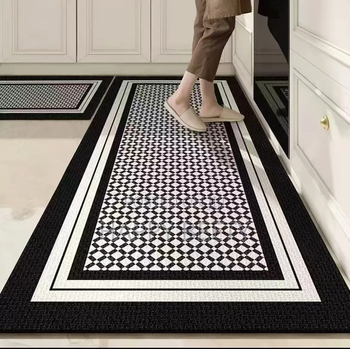 *Rubber Bottom Anti-Slip Kitchen Mats